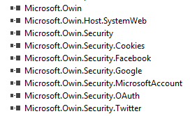 Owin references in MVC5