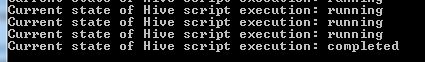 Hive script execution completed after initial job flow completion